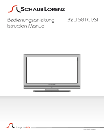 Schaub Lorenz 32LT581SI Owner Manual | Manualzz Schaub Lorenz 32LT581SI Owner Manual | Manualzz