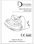 Domotec DSG33 Instruction Manual