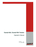 Case HI farmall 45A, farmall 55A Operator's Manual