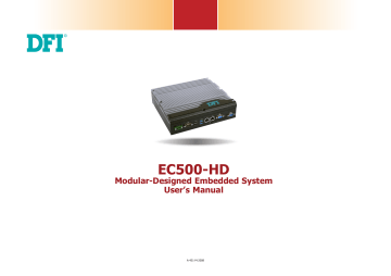 Dfi EC500-HD User's Manual | Manualzz Dfi EC500-HD User's Manual | Manualzz