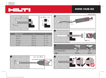 Hilti KWIK HUS EZ 5 9 Instruction For Use Manualzz