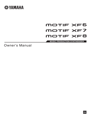Yamaha MOTIF XF6/7/8 Owner's Manual | Manualzz