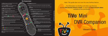 TiVo Mini Reviewer's Manual | Manualzz TiVo Mini Reviewer's Manual | Manualzz