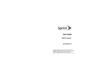 Sanyo SCP-6760, Sprint Incognito User Manual | Manualzz Sanyo SCP-6760, Sprint Incognito User Manual | Manualzz