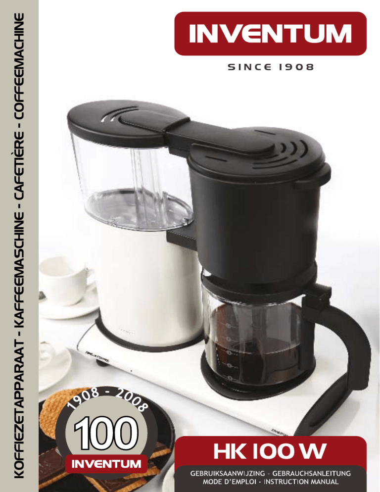 Inventum HK100W User manual Inventum HK100W User manual