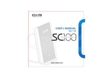 CNB sc100 Owner's manual CNB sc100 Owner's manual