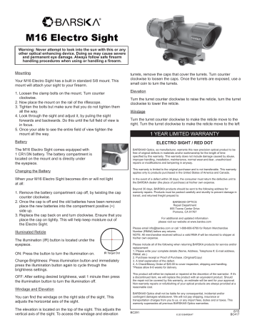 Barska AC12454 Owner's manual Barska AC12454 Owner's manual