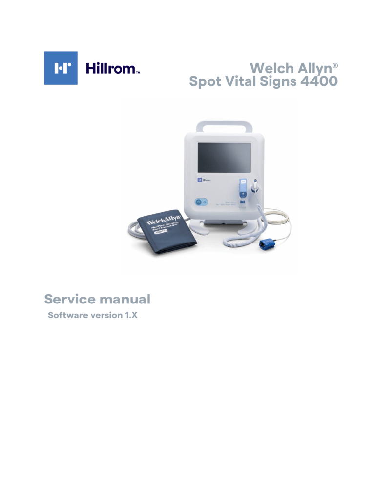 Welch Allyn Spot Vital Signs 4400 User manual Welch Allyn Spot Vital Signs 4400 User manual