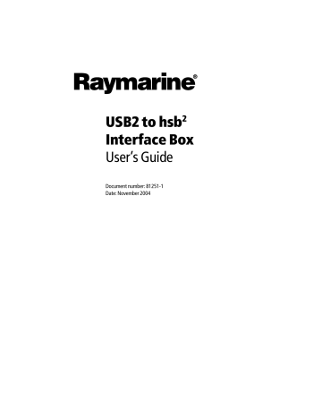 Raymarine hsb2 Series User Manual | Manualzz Raymarine hsb2 Series User Manual | Manualzz