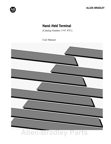 Allen-Bradley 1747–PT1 User manual Allen-Bradley 1747–PT1 User manual