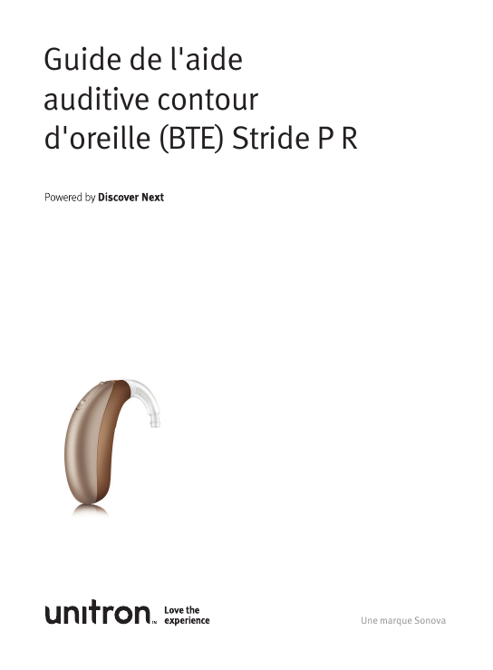 Unitron Stride P R Mode D Emploi Manualzz