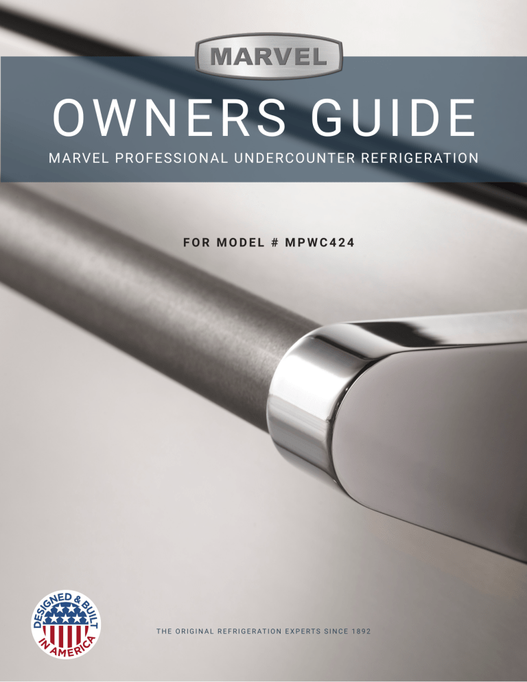 Marvel MPWC424-SS31A User manual Marvel MPWC424-SS31A User manual