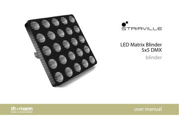 Stair ville LED Matrix Blinder 5x5 DMX User manual | Manualzz