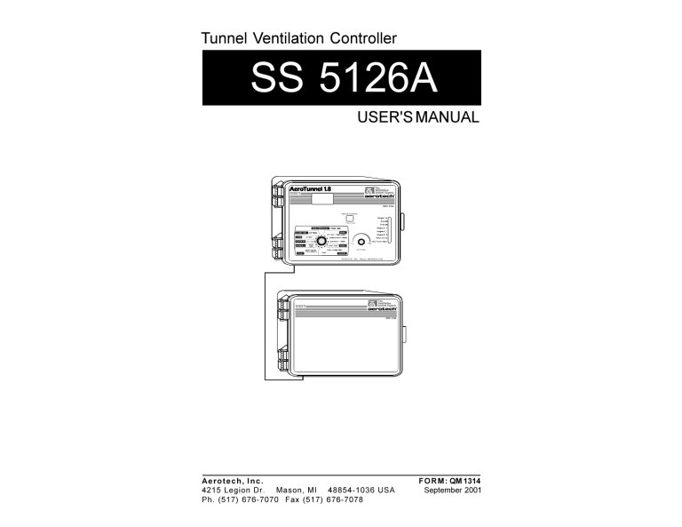 Munters SS5126A Owner's manual Munters SS5126A Owner's manual