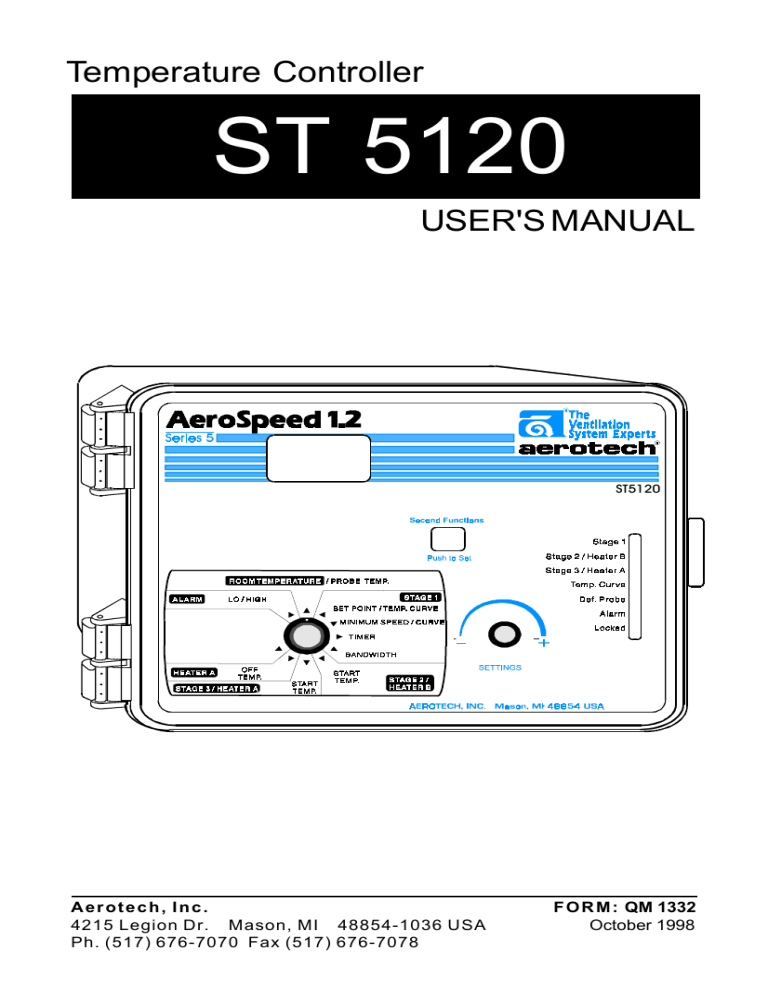 Munters ST5120 Owner's manual Munters ST5120 Owner's manual