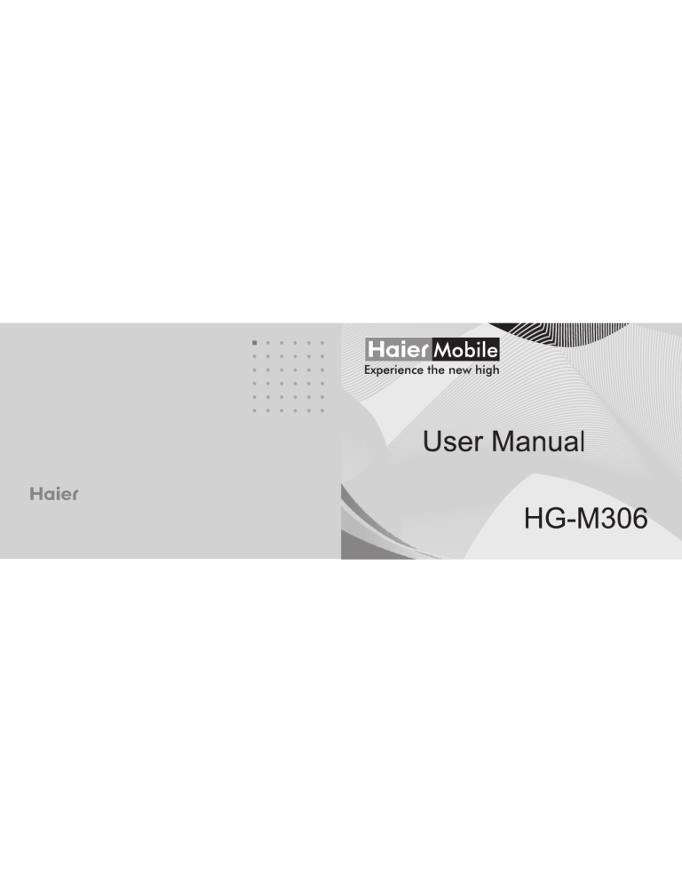 Haier HG-M306, M306 User manual Haier HG-M306, M306 User manual
