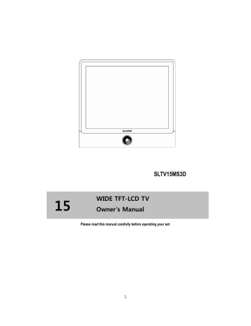 SOLE SLTV15MS3D Owner's Manual | Manualzz SOLE SLTV15MS3D Owner's Manual | Manualzz