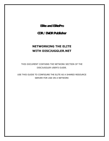 Disc Makers Elite Micro ULTRA User’s Guide | Manualzz Disc Makers Elite Micro ULTRA User’s Guide | Manualzz