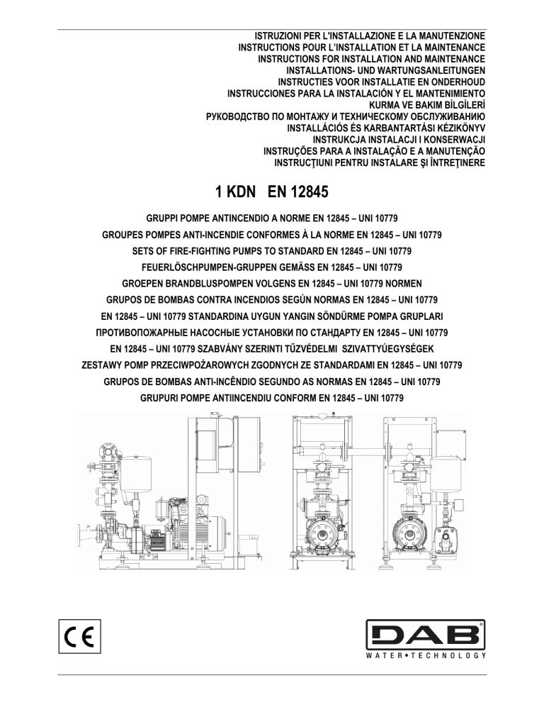 DAB 1/2/3/4 NKV, 1 KDN, 1 KDN COMPACT, 1-2 NKV, 1/2 NKV Operating instructions DAB 1/2/3/4 NKV, 1 KDN, 1 KDN COMPACT, 1-2 NKV, 1/2 NKV Operating instructions