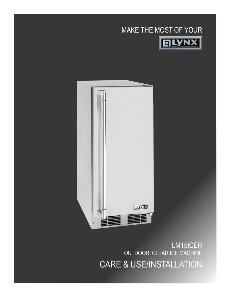 Lynx LM15ICER User manual Lynx LM15ICER User manual