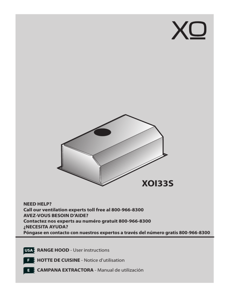 XO XOI33S User manual XO XOI33S User manual