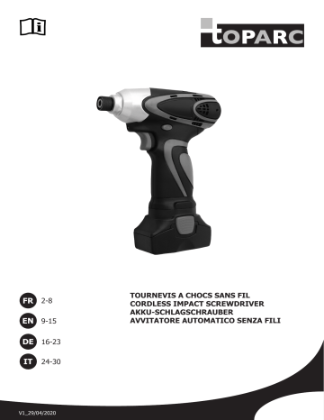 GYS CORDLESS IMPACT SCREWDRIVER Owner's manual GYS CORDLESS IMPACT SCREWDRIVER Owner's manual