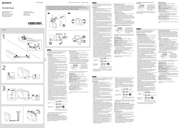 Sony ICF506 Owner's manual Sony ICF506 Owner's manual