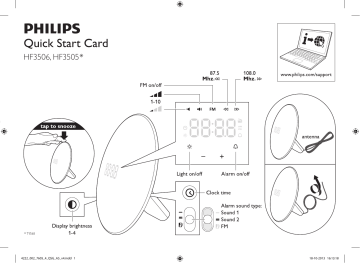 Philips HF3506/06 WAKE-UP LIGHT Owner's manual Philips HF3506/06 WAKE-UP LIGHT Owner's manual
