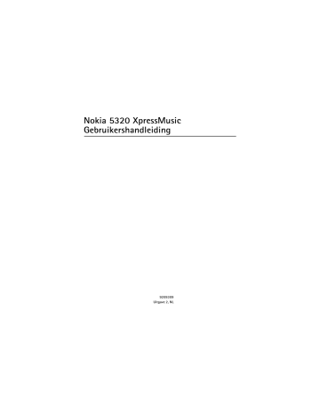 Nokia 5320 de handleiding | Manualzz Nokia 5320 de handleiding | Manualzz