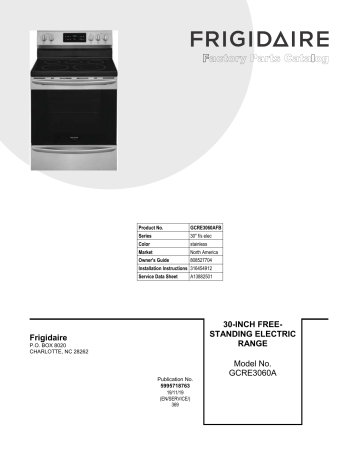 Frigidaire GCRE3060AF User guide Frigidaire GCRE3060AF User guide