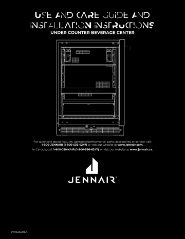 Jenn-Air JUBFL242HL, JUBFR242HL User guide Jenn-Air JUBFL242HL, JUBFR242HL User guide