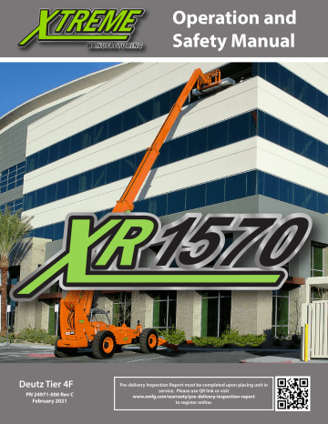 Xtreme XR1570 Operating instructions Xtreme XR1570 Operating instructions