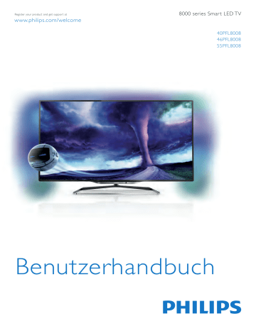 Philips 55PFL8008S/12 8000 series Ultraflacher Smart LED-Fernseher Benutzerhandbuch | Manualzz