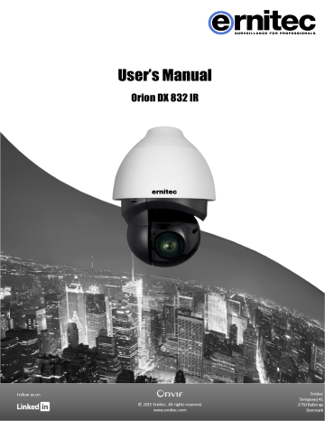 Ernitec Orion DX 3 IR Low Light Speed Dome Manual | Manualzz Ernitec Orion DX 3 IR Low Light Speed Dome Manual | Manualzz