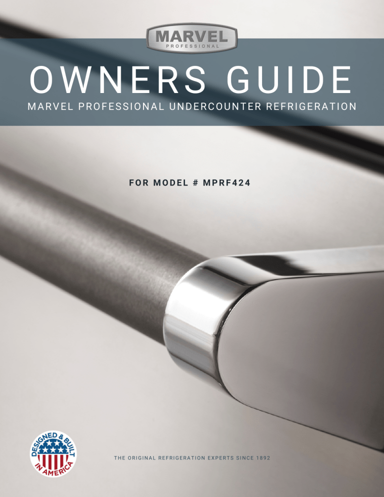 Marvel MPRF424-SS31A User manual Marvel MPRF424-SS31A User manual
