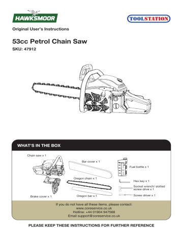 Hawksmoor Cs Cc Cm Petrol Chainsaw Manual Manualzz