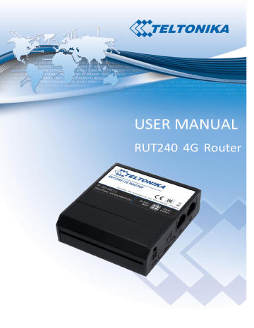 Teltonika RUT240 User manual | Manualzz Teltonika RUT240 User manual | Manualzz