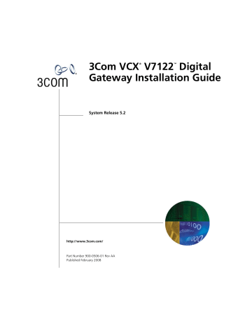 3com VCX V7122 Installation Manual 3com VCX V7122 Installation Manual