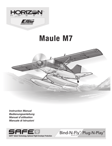 E-flite EFL5375 Maule M-7 1.5m PNP, includes Floats Owner's Manual | Manualzz