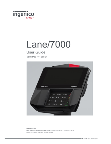 Ingenico Lane 3000 User Manual