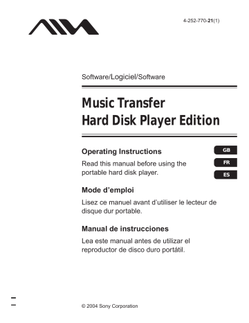 Aiwa MUSIC TRANSFER User manual Aiwa MUSIC TRANSFER User manual