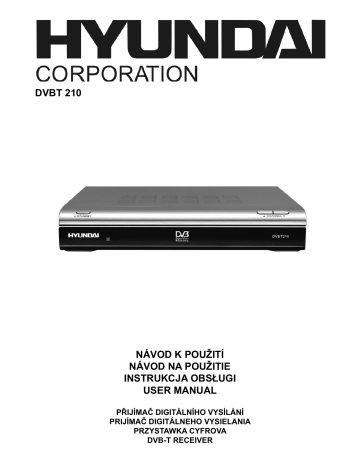 Hyundai DVBT 210 User manual Hyundai DVBT 210 User manual