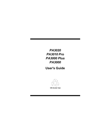 AOpen PA3000 Plus, PA3010 Pro, PA3020 User Manual | Manualzz AOpen PA3000 Plus, PA3010 Pro, PA3020 User Manual | Manualzz