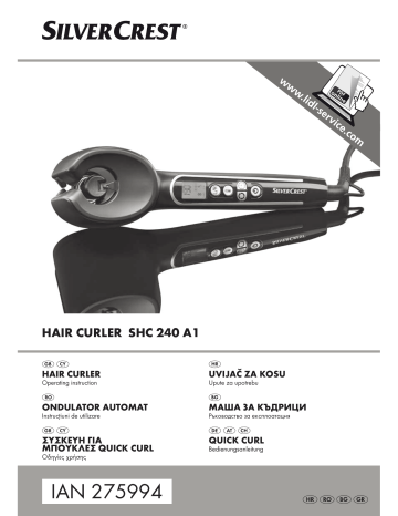 Silvercrest QUICK CURL SHC 240 A1 User manual Silvercrest QUICK CURL SHC 240 A1 User manual