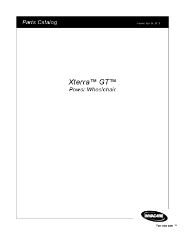 Invacare XTERRA GT User manual Invacare XTERRA GT User manual