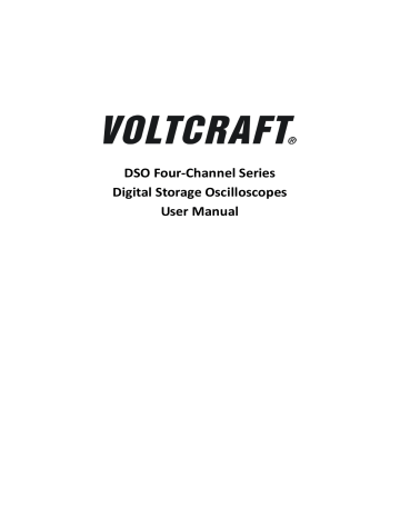 VOLTCRAFT DSO-6084, DSO-6104, DSO-6204 User Manual | Manualzz VOLTCRAFT DSO-6084, DSO-6104, DSO-6204 User Manual | Manualzz