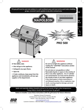 Napoleon Prestige Manual