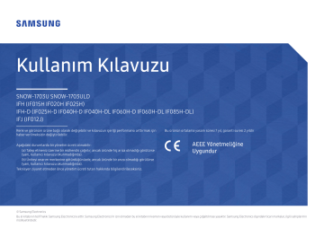 Sorun Giderme Kılavuzu. Samsung IF020H-E, SNOW-1703ULD, IF040H-D, IF060H-D, IF012J-E, IF015H-E, IF025H-E | Manualzz Sorun Giderme Kılavuzu. Samsung IF020H-E, SNOW-1703ULD, IF040H-D, IF060H-D, IF012J-E, IF015H-E, IF025H-E | Manualzz
