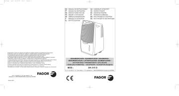 Fagor DH-315 D Owner's Manual | Manualzz Fagor DH-315 D Owner's Manual | Manualzz