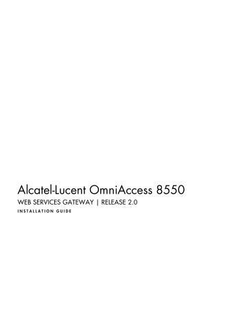 Alcatel-Lucent OmniAccess 8550 Installation Manual | Manualzz Alcatel-Lucent OmniAccess 8550 Installation Manual | Manualzz